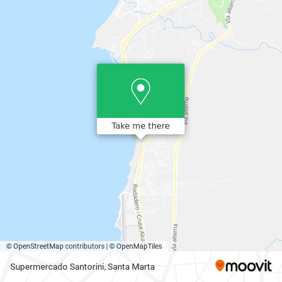 Supermercado Santorini map