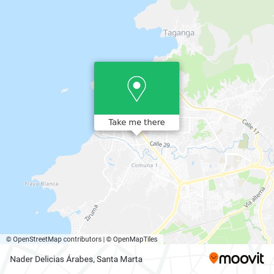 Mapa de Nader Delicias Árabes