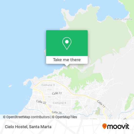 Mapa de Cielo Hostel