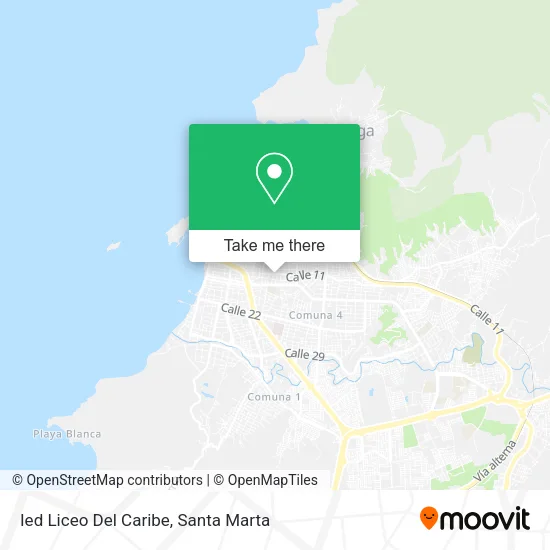 Mapa de Ied Liceo Del Caribe