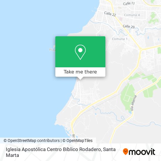 Mapa de Iglesia Apostólica Centro Bíblico Rodadero