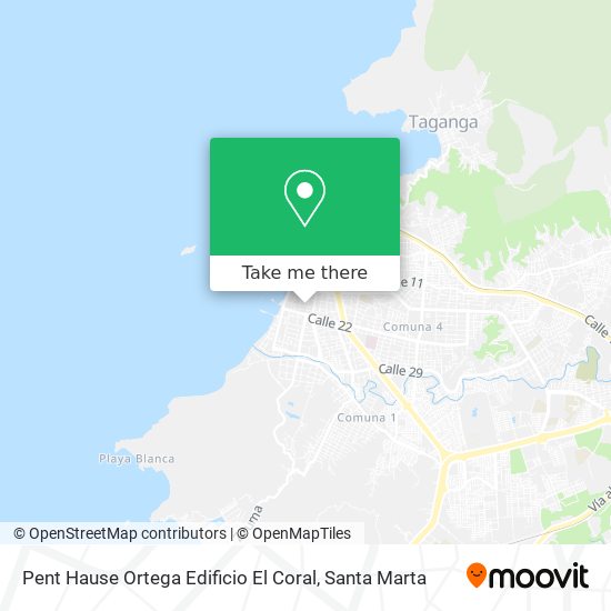 Mapa de Pent Hause Ortega Edificio El Coral