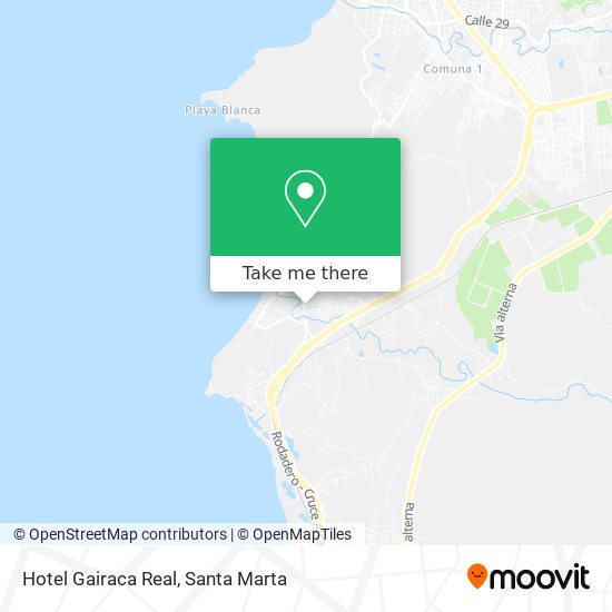Hotel Gairaca Real map