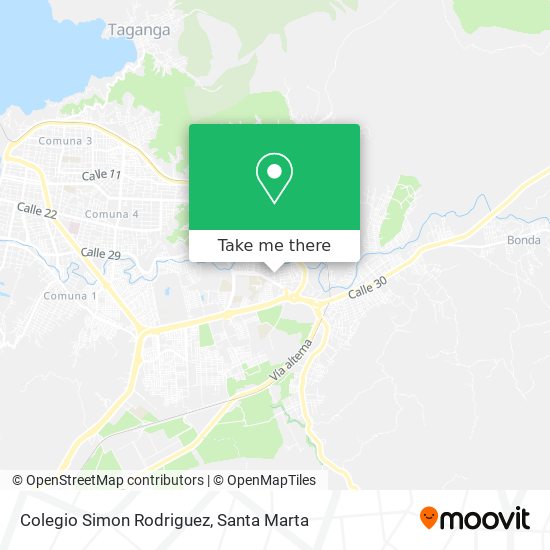 Mapa de Colegio Simon Rodriguez