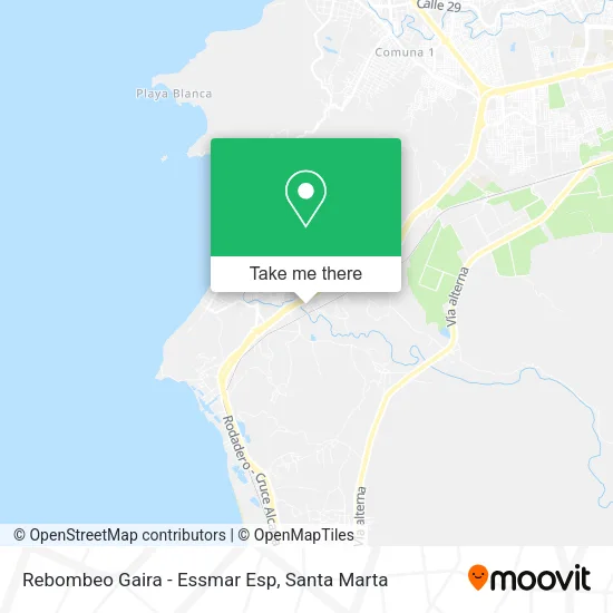 Mapa de Rebombeo Gaira -  Essmar Esp