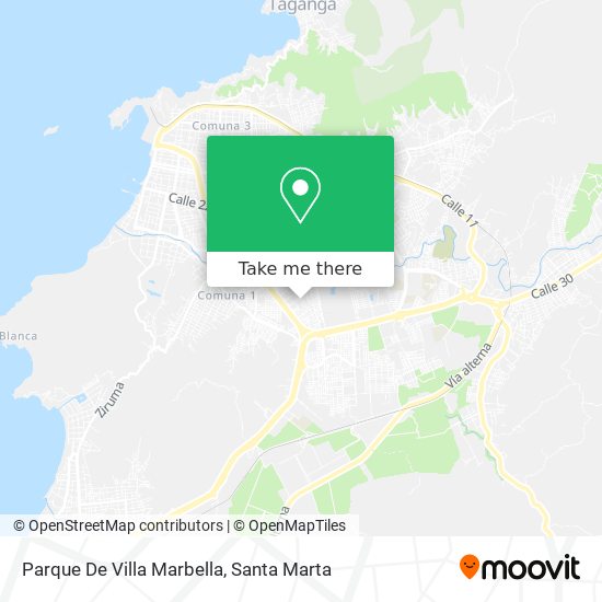 Parque De Villa Marbella map