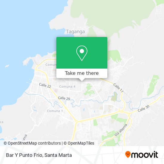 Mapa de Bar Y Punto Frio