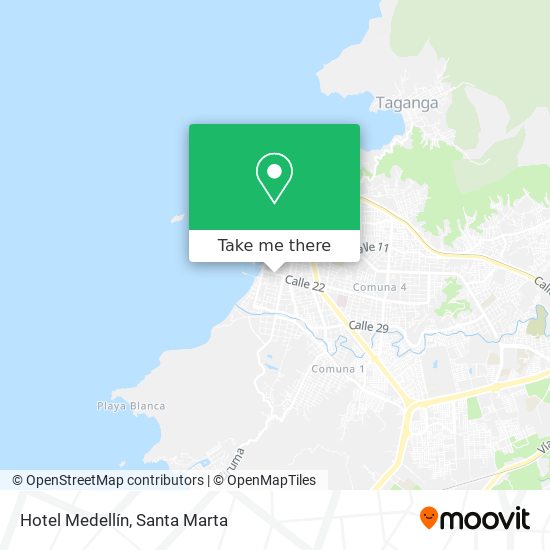 Mapa de Hotel Medellín