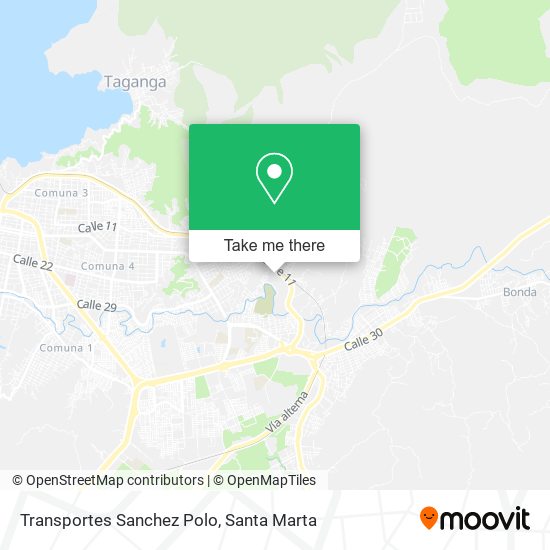 Mapa de Transportes Sanchez Polo
