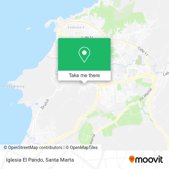 Mapa de Iglesia El Pando