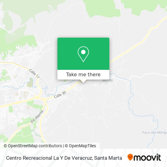 Mapa de Centro Recreacional La Y De Veracruz