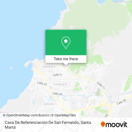 Mapa de Casa De Referenciación De San Fernando