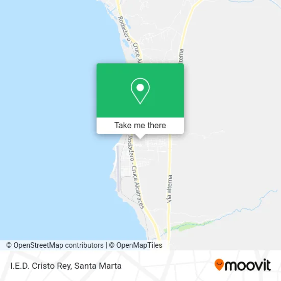 Mapa de I.E.D. Cristo Rey