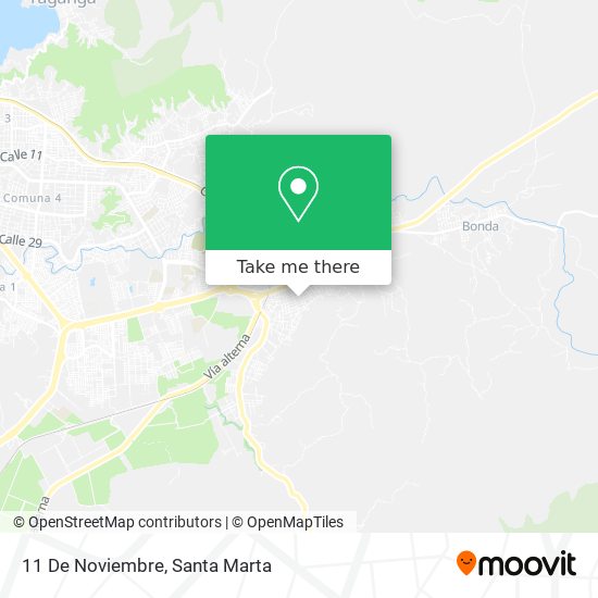Mapa de 11 De Noviembre