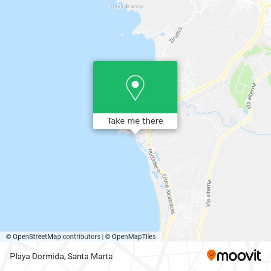 Playa Dormida map