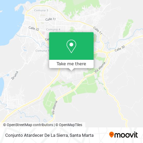 Mapa de Conjunto Atardecer De La Sierra