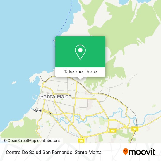 Centro De Salud San Fernando map