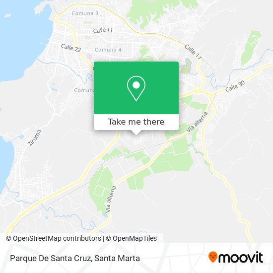 Mapa de Parque De Santa Cruz