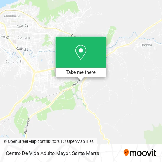 Mapa de Centro De Vida Adulto Mayor