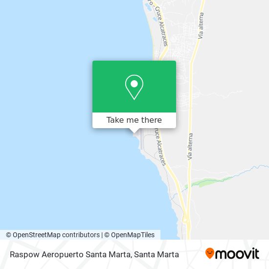 Mapa de Raspow Aeropuerto Santa Marta