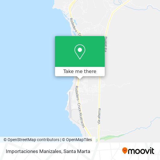 Importaciones Manizales map