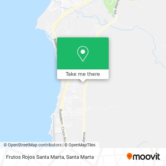 Frutos Rojos Santa Marta map