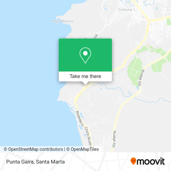 Punta Gaira map