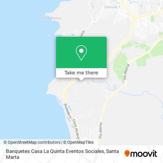 Mapa de Banquetes Casa La Quinta Eventos Sociales
