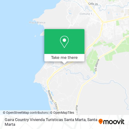 Mapa de Gaira Country Vivienda Turísticas Santa Marta
