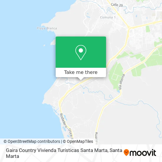 Gaira Country Vivienda Turísticas Santa Marta map