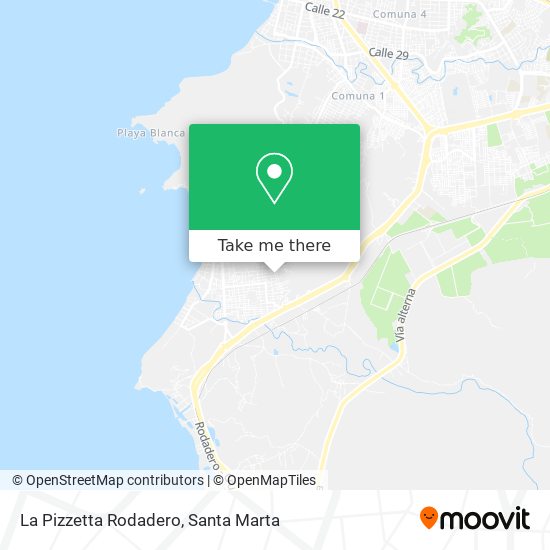 La Pizzetta Rodadero map