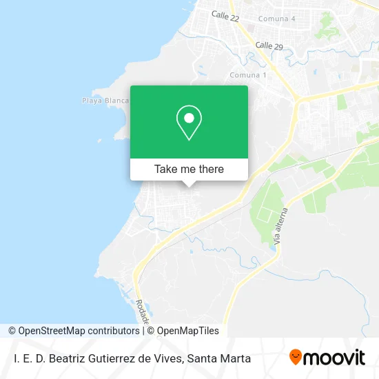 I. E. D. Beatriz Gutierrez de Vives map