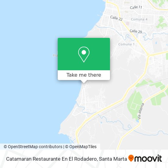 Mapa de Catamaran Restaurante En El Rodadero