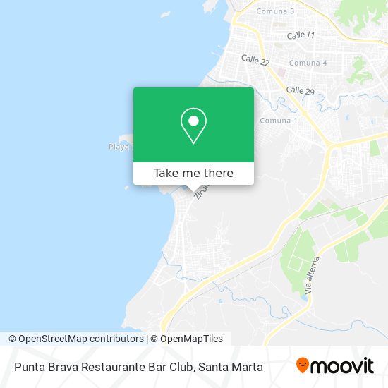 Punta Brava Restaurante Bar Club map