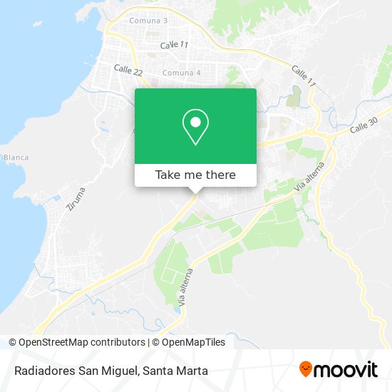 Radiadores San Miguel map