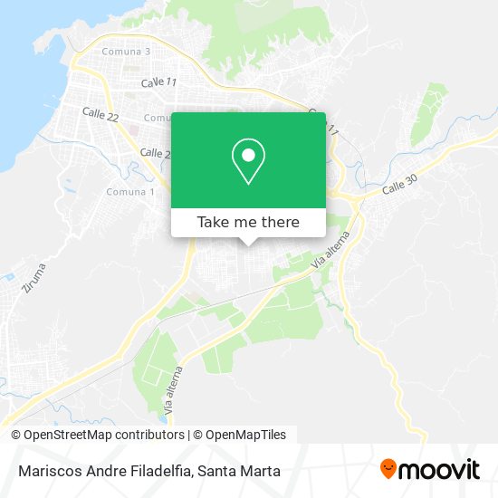 Mariscos Andre Filadelfia map