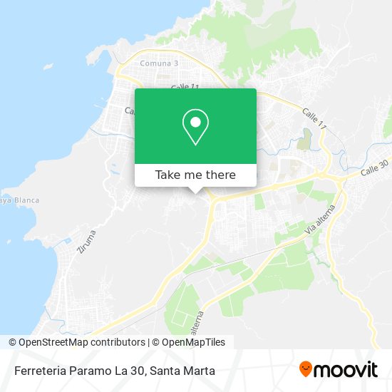 Mapa de Ferreteria Paramo La 30