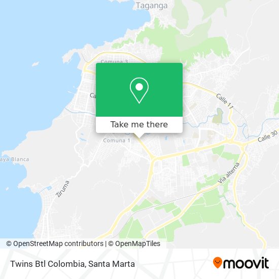 Twins Btl Colombia map