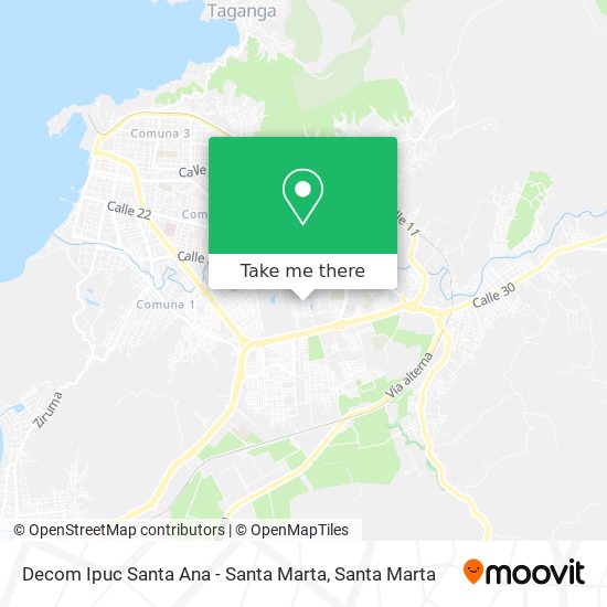 Mapa de Decom Ipuc Santa Ana - Santa Marta