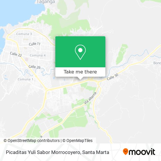 Mapa de Picaditas Yuli Sabor Morrocoyero