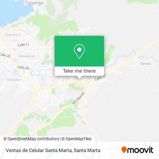 Mapa de Ventas de Celular Santa Marta