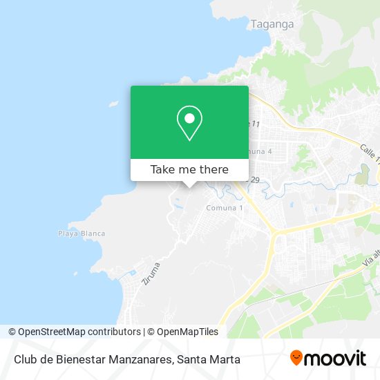 Mapa de Club de Bienestar Manzanares