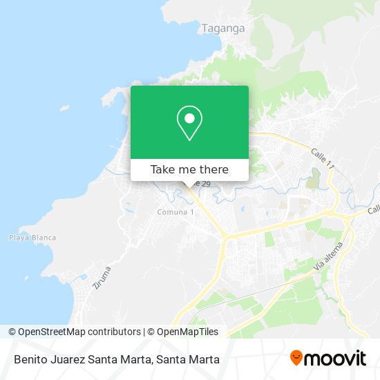 Benito Juarez Santa Marta map