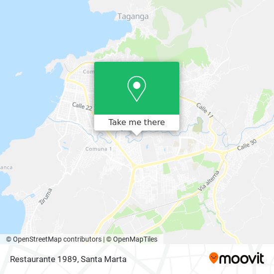 Mapa de Restaurante 1989