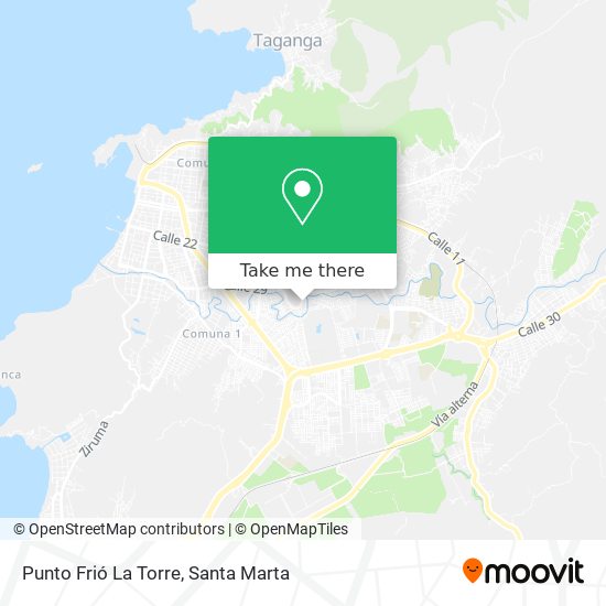 Punto Frió La Torre map