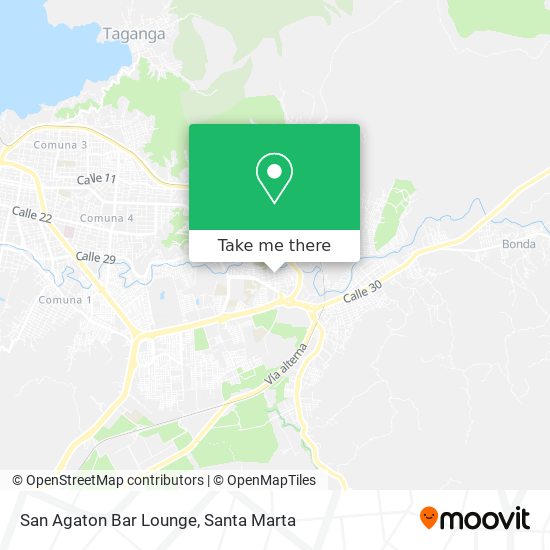 San Agaton Bar Lounge map