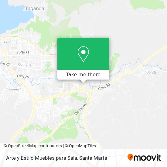 Arte y Estilo Muebles para Sala map
