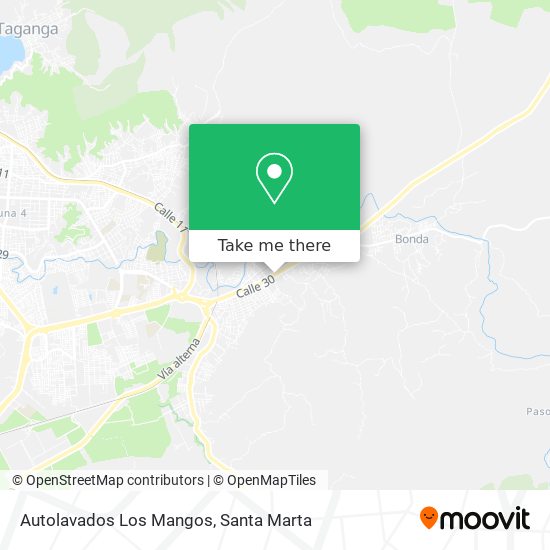 Autolavados Los Mangos map