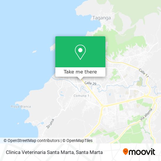 Clinica Veterinaria Santa Marta map