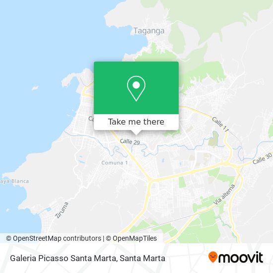 Galeria Picasso Santa Marta map